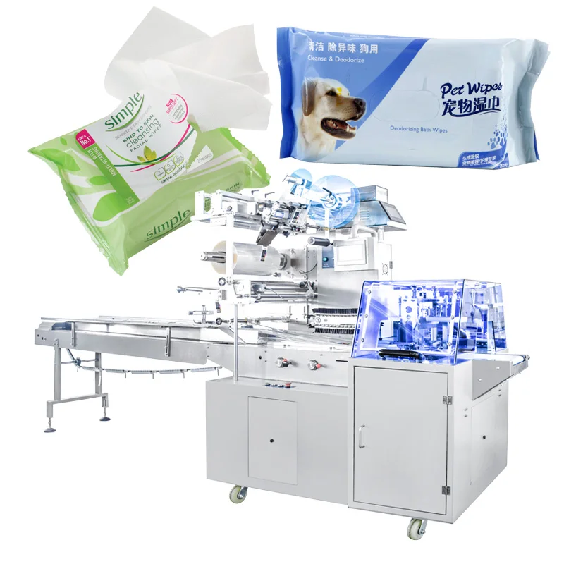 Favorable Price baby diaper towel edible spoons automatic beef jerky tissue packing machine