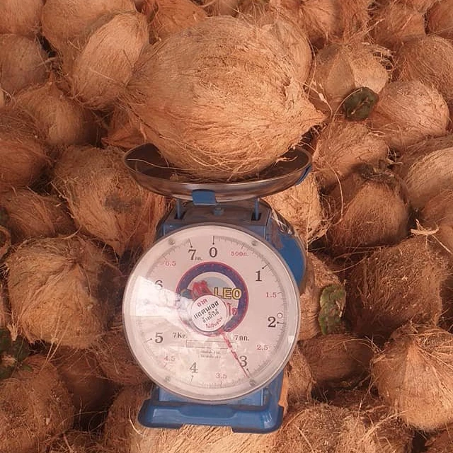 Полуочищенный кокос, сделано во Вьетнаме