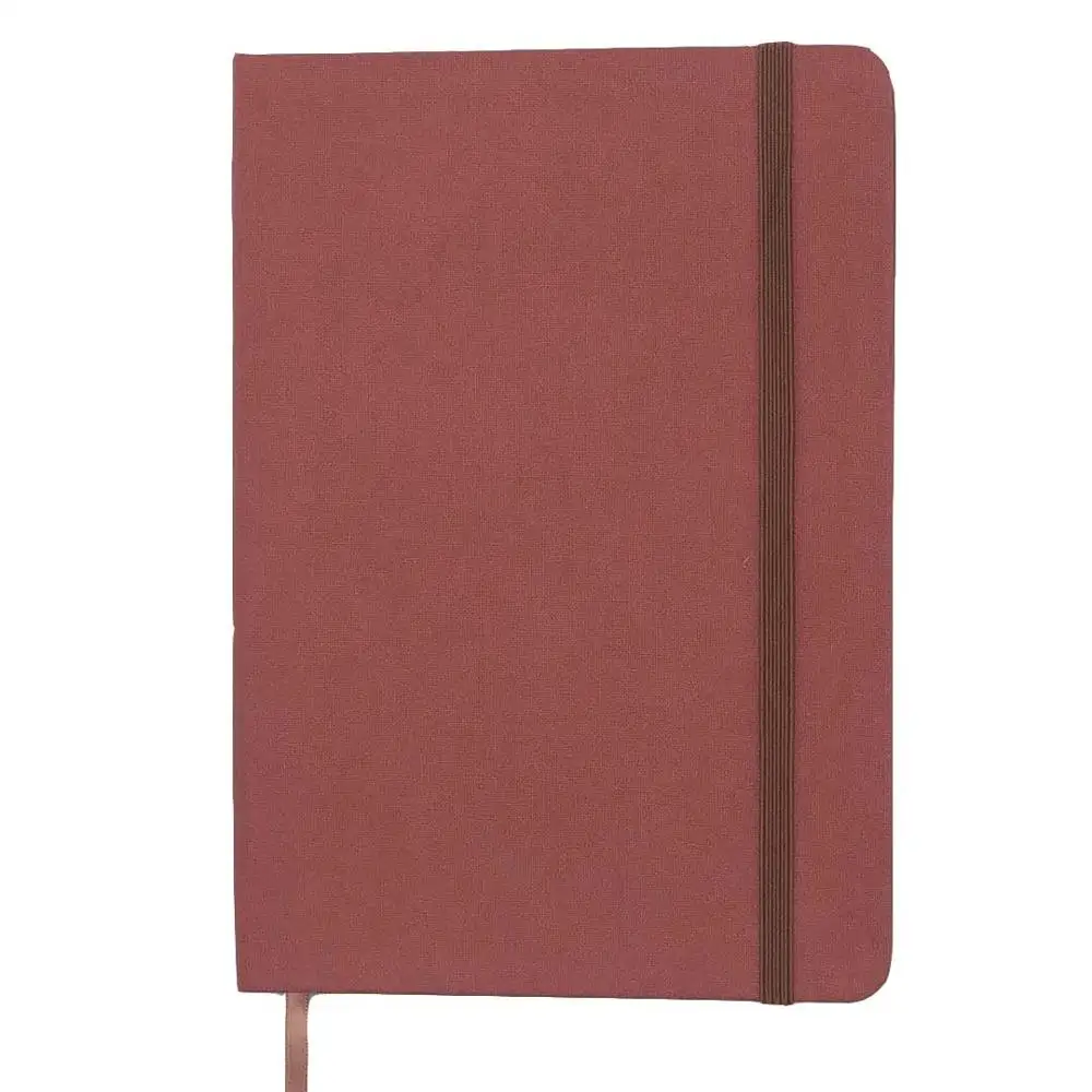 LABON Handmade Linen Hardcover Custom Logo 160gsm Thick White Paper Dotted Notebook