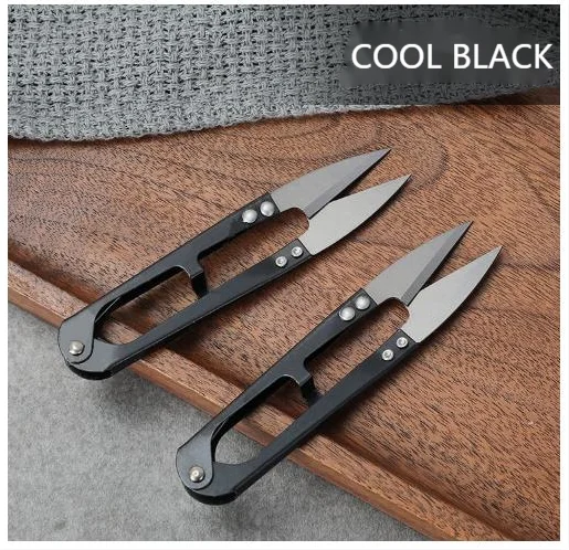 Multicolor Trimming Sewing Scissors U-shaped Color Small Scissors Yarn Stainless Steel Embroidery Craft Scissors