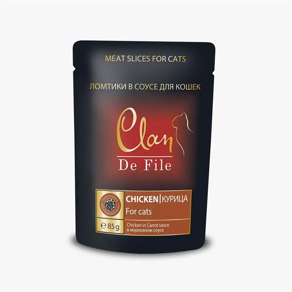 CLAN De File complete food for cats with chicken