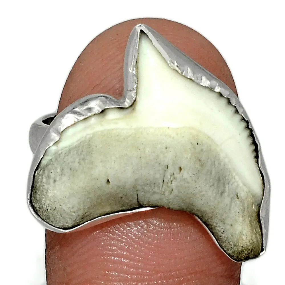 Shark Teeth 925 Mica Ring Silver 925 Sterling Handcrafted Jewelry Rings Wholesale Supplier Thailand
