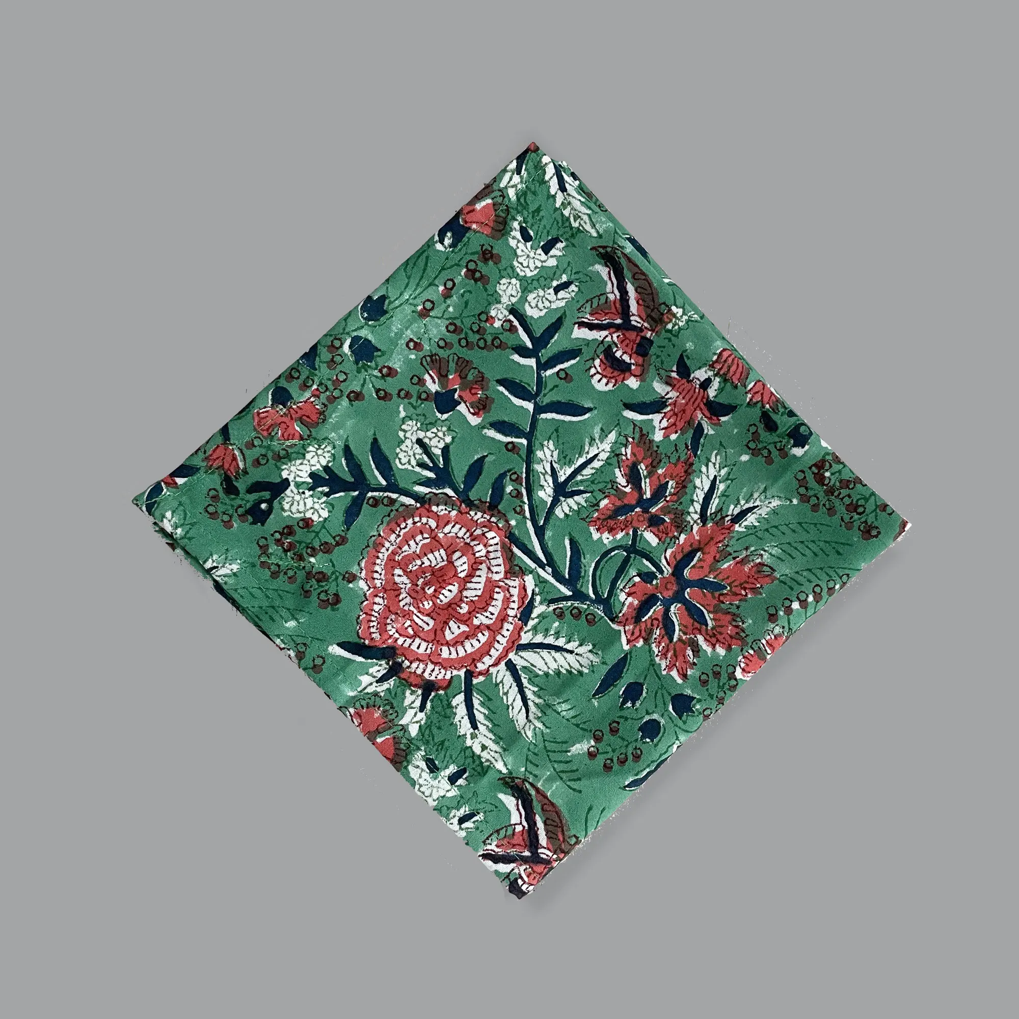 Оптовая продажа индийских хлопковых цветочных салфеток с цветочным принтом