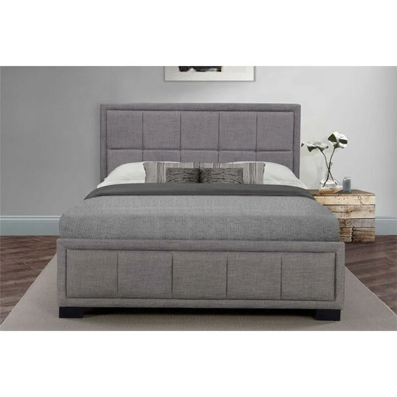 Custom fashion fabric double single size upholstered bed frame