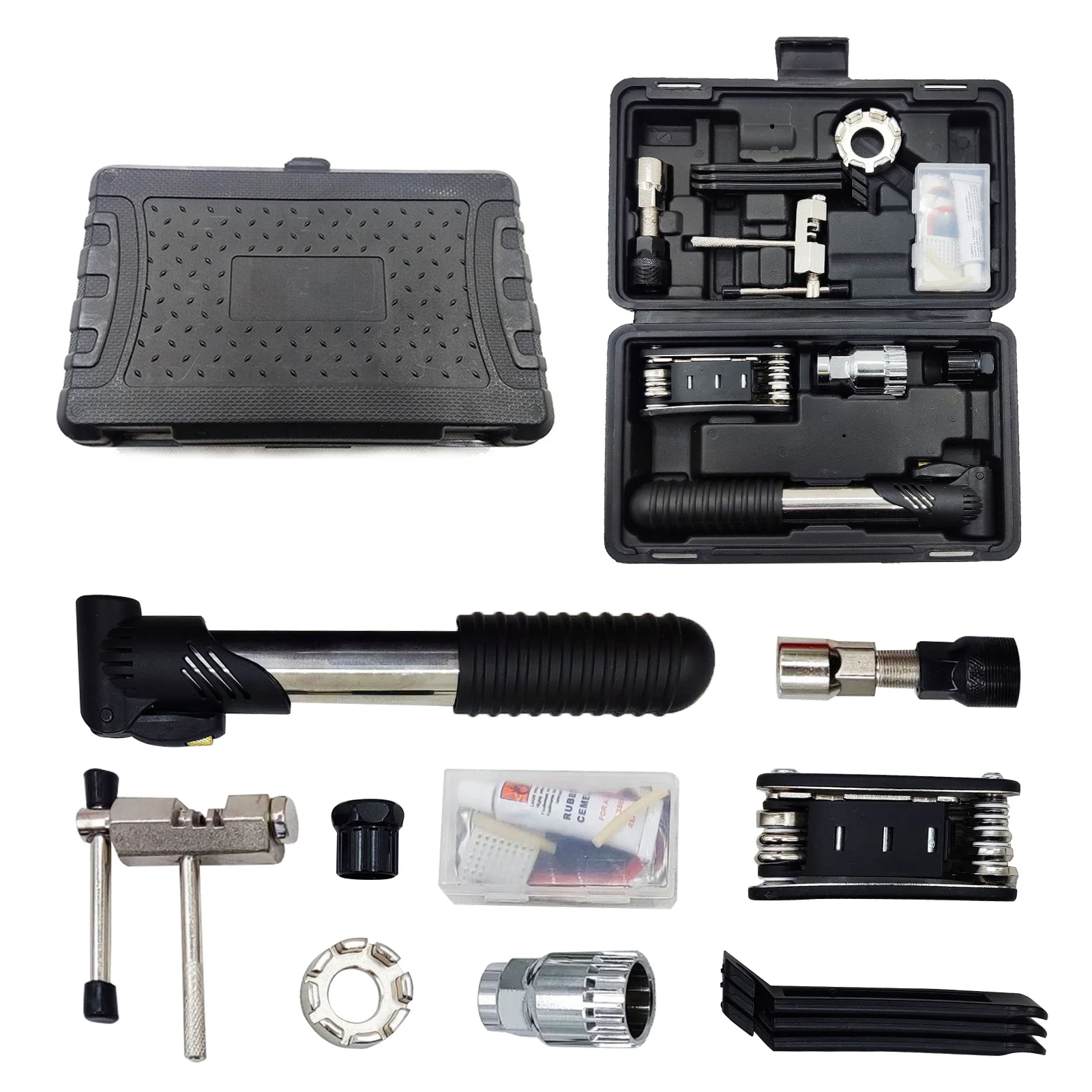 Bike Repair Tool Kit 24PCS Professional Maintenance Tools Kit Storage Case Bicycle Tool Set for Mountain Mike