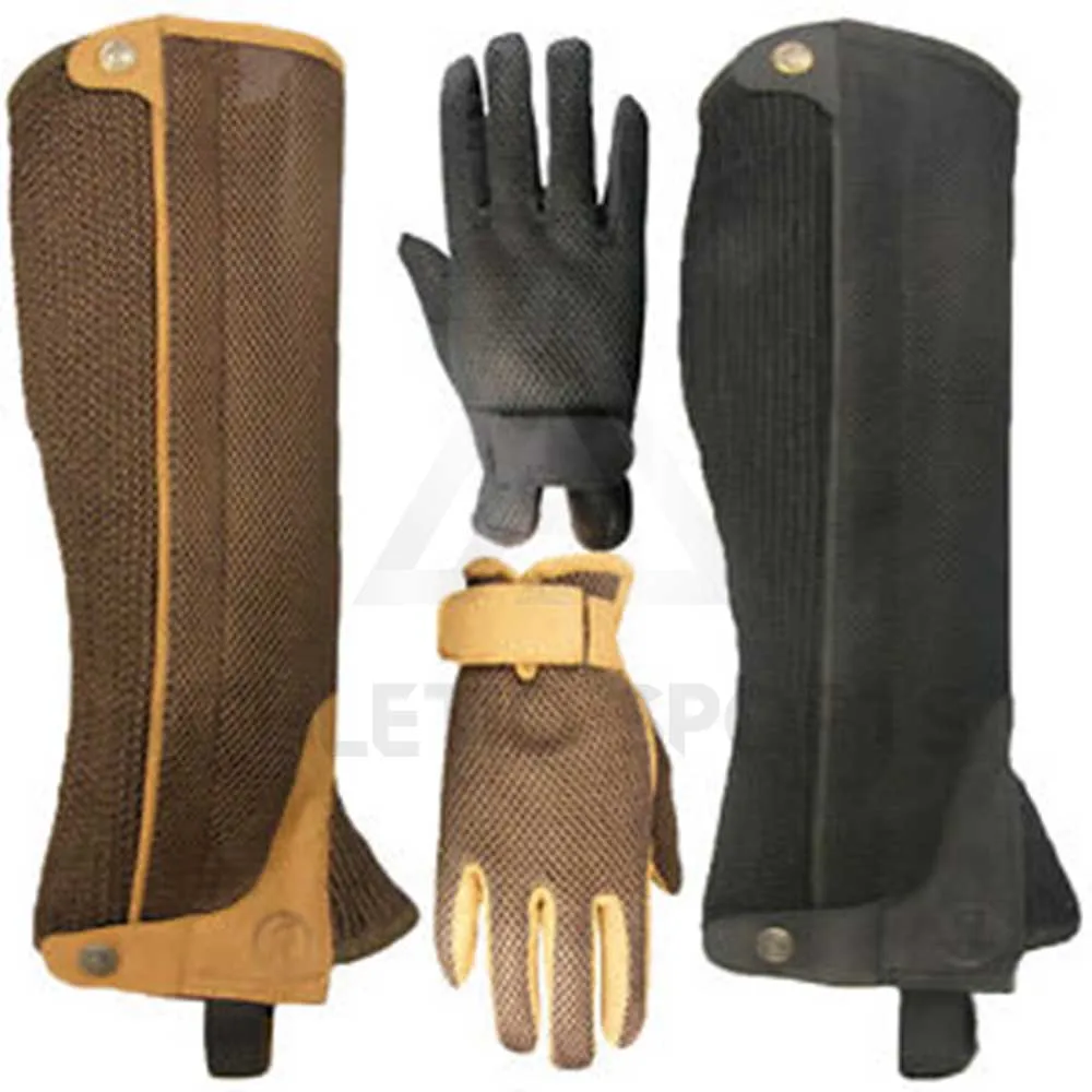 Equestrian Leather Chap Horse Riding Leather Chaps/ Horse Riding Leather Gaiter
