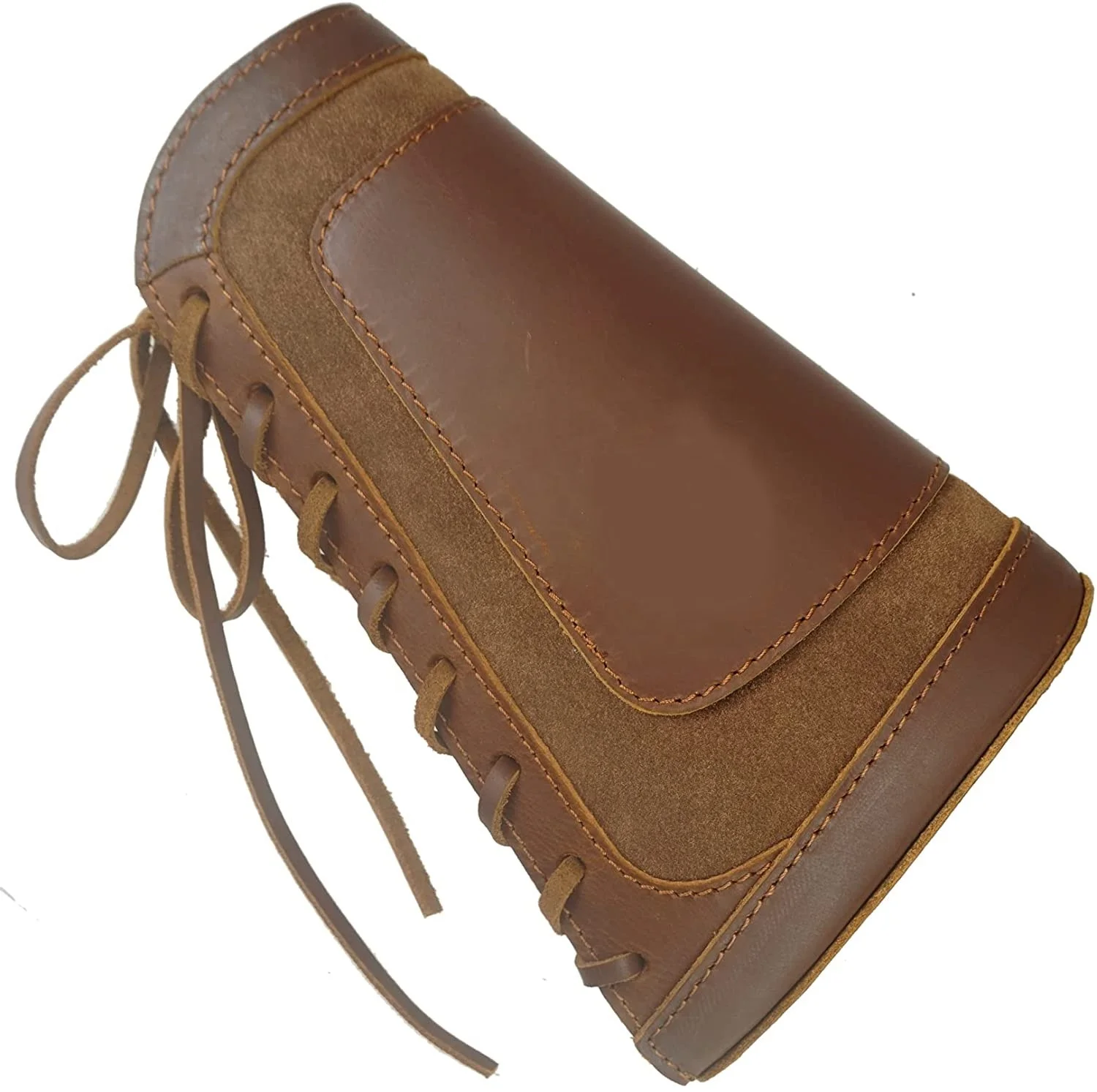 Hunting Tactical Leather Rifle Buttstock Cheek Rest Ammo Shell Cartridge Carrier Holder Quick Detach Bullet Bag Outdoor shooting