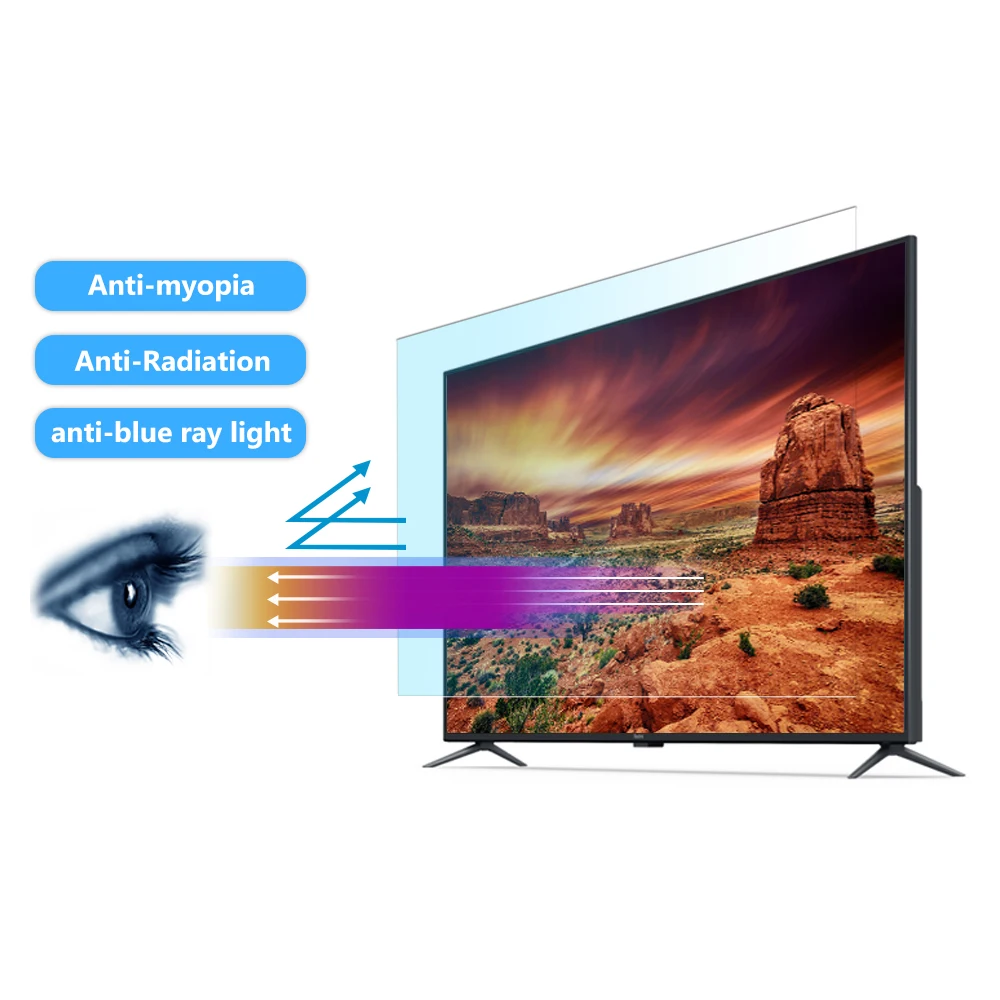 Hot Sale Anti Blue Light Laptop TV Computer LED TV Screen Protector Filter Anti Shock Film