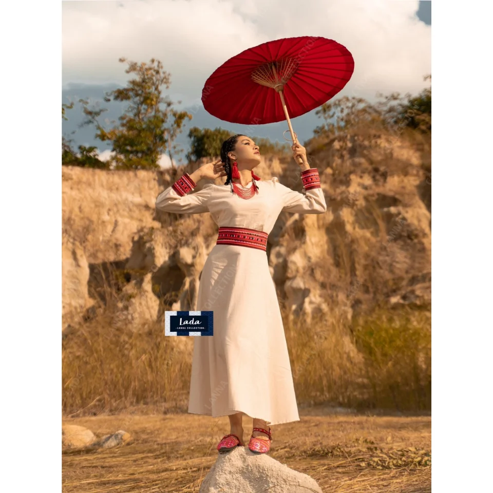 Best Seller Thai Casual Womens Dresses Premium Products Hand Made By Lada Lanna Collection 028 Lee Saw Set