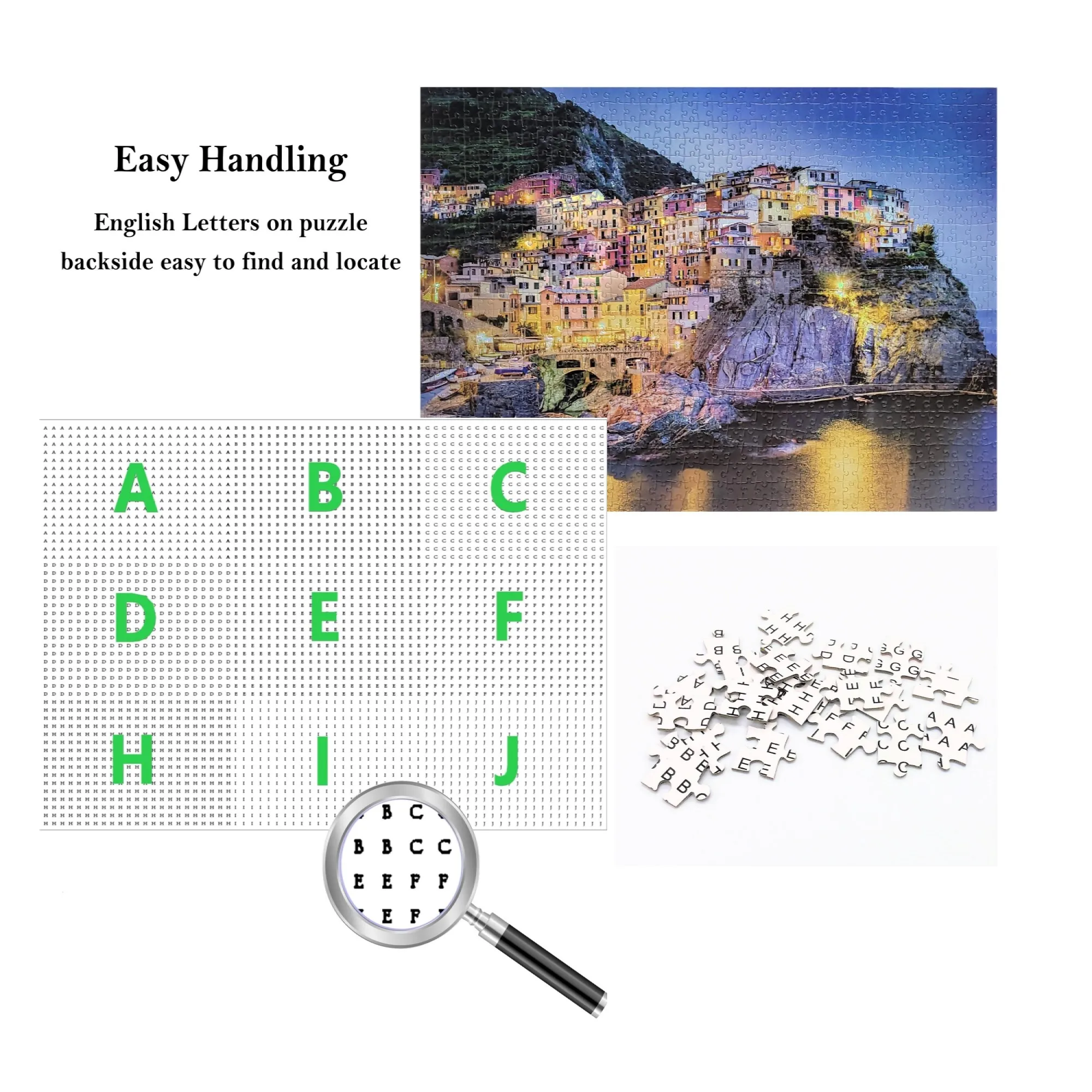 Производитель 1000 штук металлическая фольга Италия Manarola для взрослых и детей обучающая игра головоломка Amazon