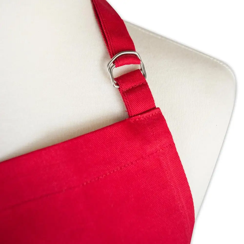 Chef Apron-Cross Back Apron for Men Women with Adjustable Straps and Large Pockets,Canvas,M-XXL ,Black