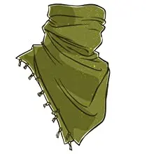 Легкий шарф Shemagh ветрозащитный для мужчин и