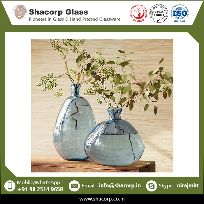 Новый дизайн Роскошная стеклянная ваза хрустальная для домашнего офиса цветочные украшения