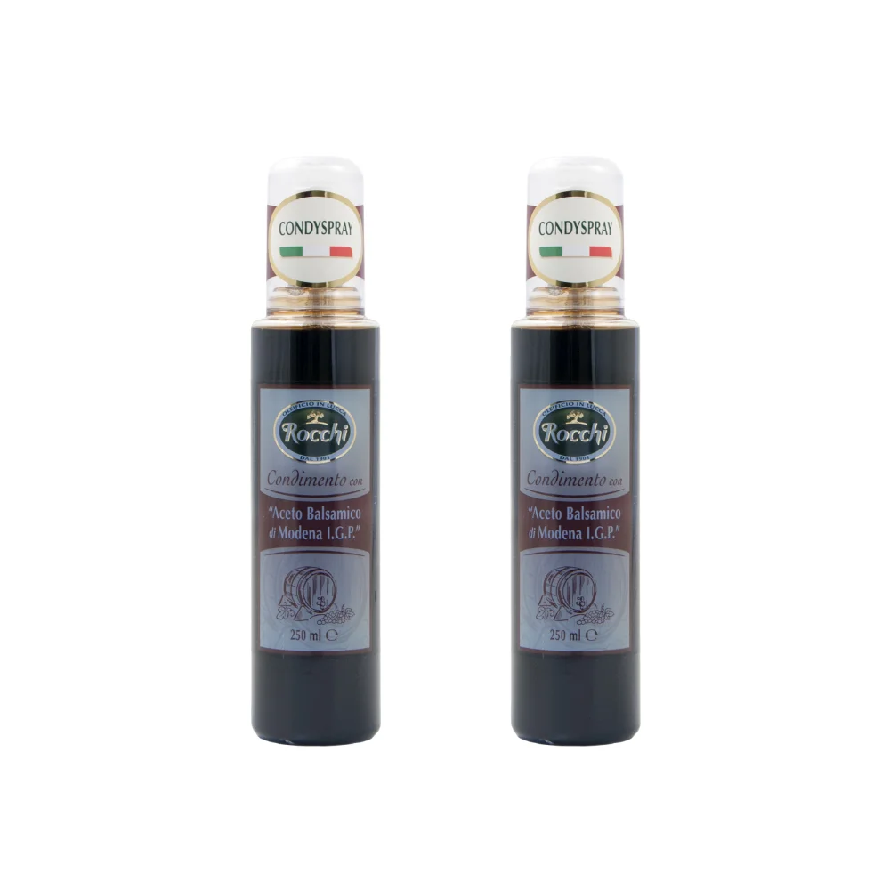 Rocchi High Quality Italian Modena Balsamic Vinegar Spray Bottle 250 ml Ideal For Meat And Salad