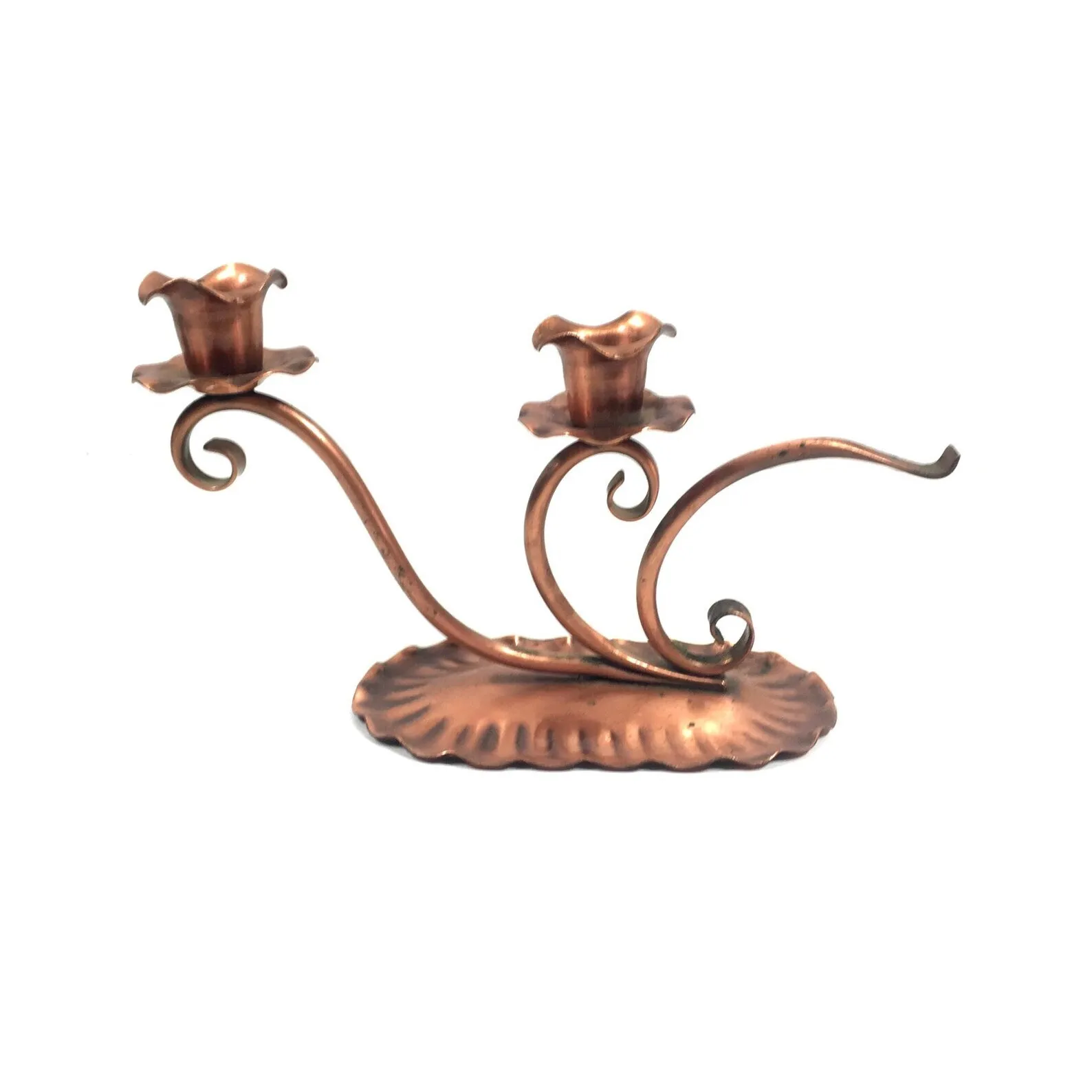 Candle Holders Copper Candle Holder by Gregorian Copper Vintage Taper Candlestick Rustic Country Home Decor