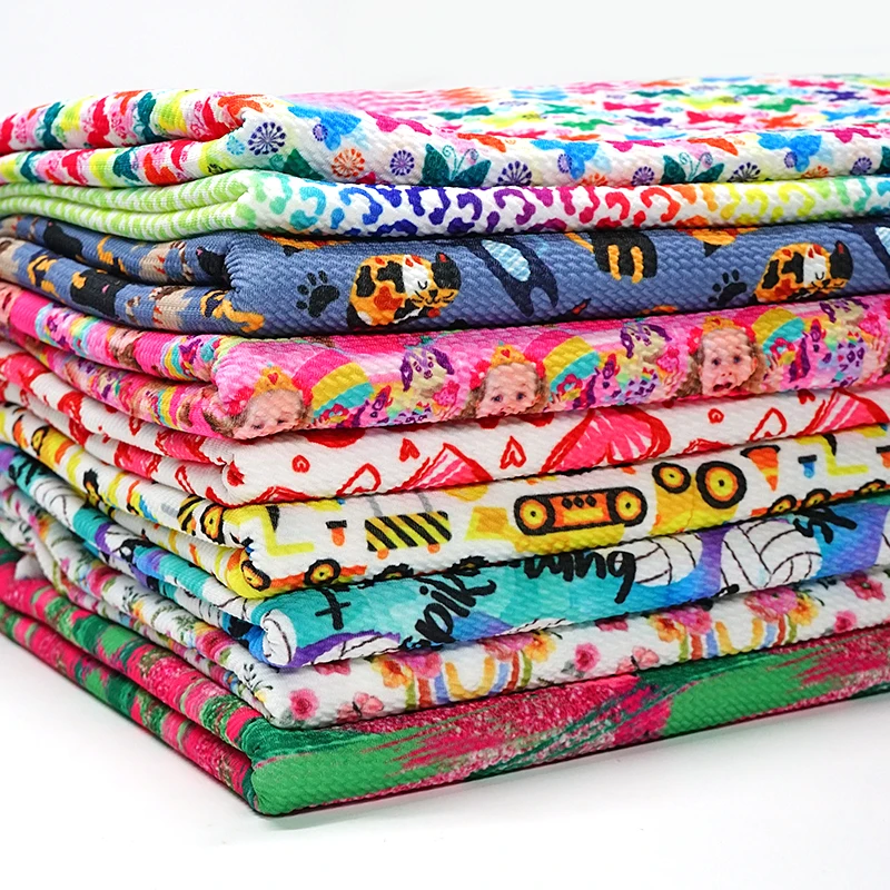 50x140cm Personalized Floral Printed Liverpool Fabric Bullet 4 Way Stretch Fabric for Clothing