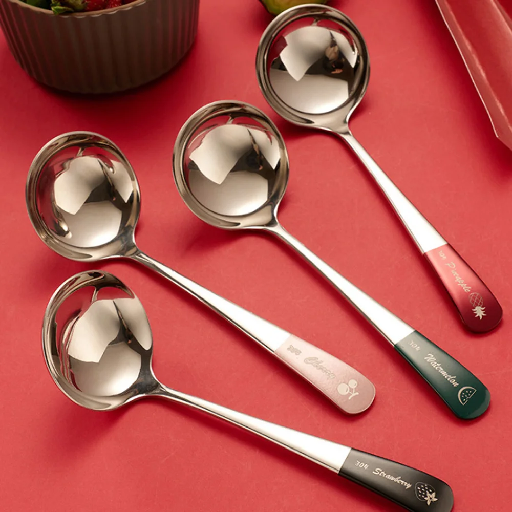 Personalized customizable LOGO pot, spoon and colander set Customizable LOGO suitable for restaurant kitchens