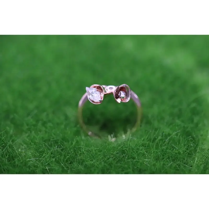 Кольцо с бриллиантами уникальный дизайн губ кольцо 3gms 18k натуральное золото обручальное для женщин