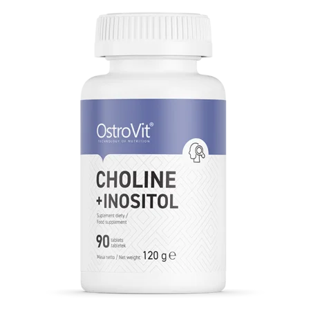 
OstroVit Choline + Inositol 90 tablets better memory concentration and learning better mood reducing stress 