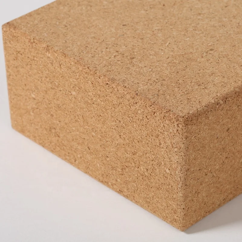 Wholesale Factory Custom Logo Print Cork Yoga Brick Eco Friendly Cork Yoga Block