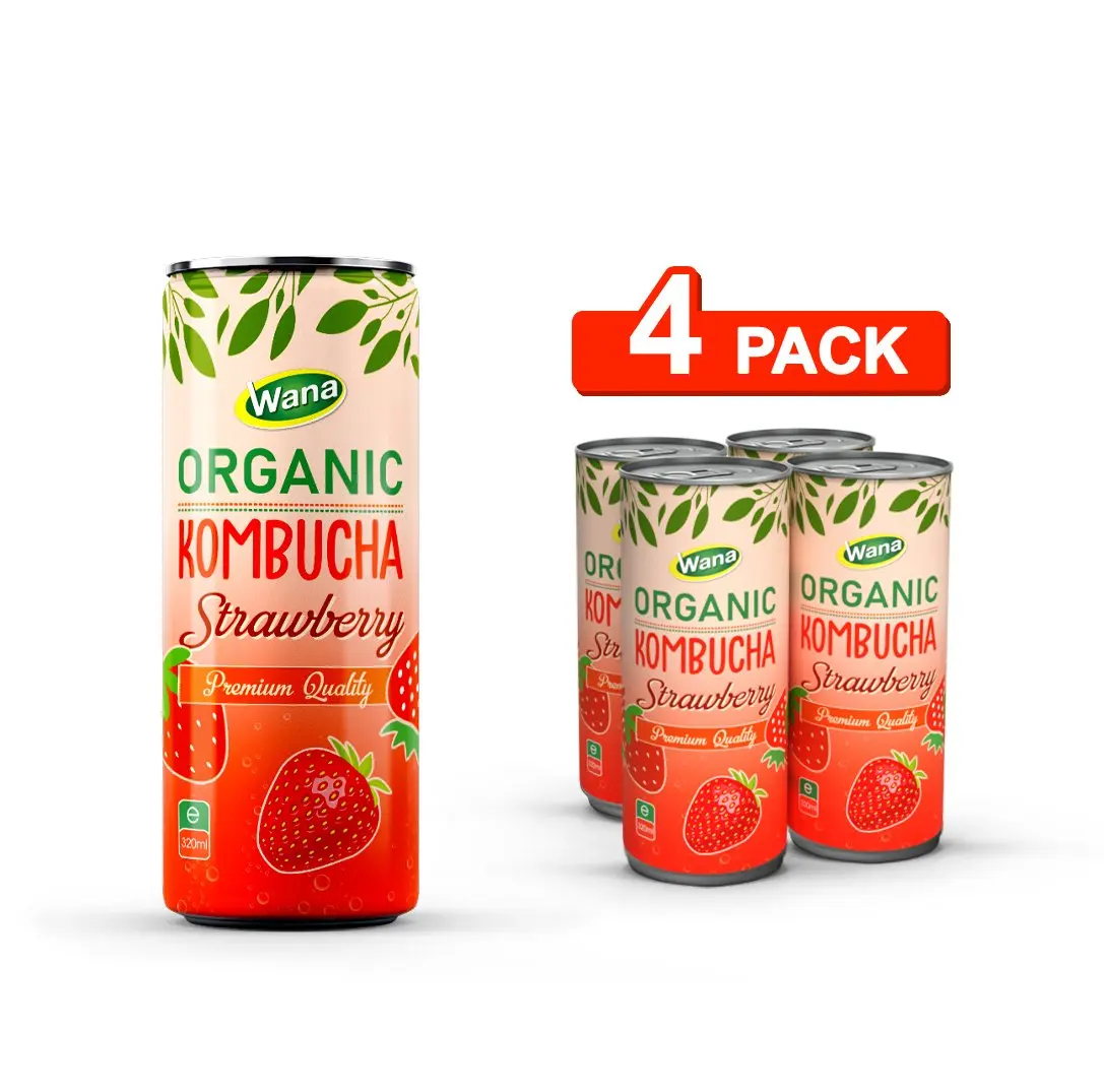 Ваш частный бренд напиток для чая Kombucha с тропическим ананасовым вкусом консервированный 320 мл