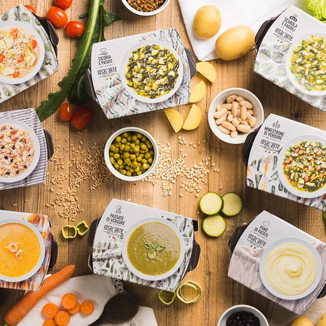 High Quality Italian vegetable vellutata di bieta e cavolfiore beet cauliflowers mashed 620 gr soup local taste