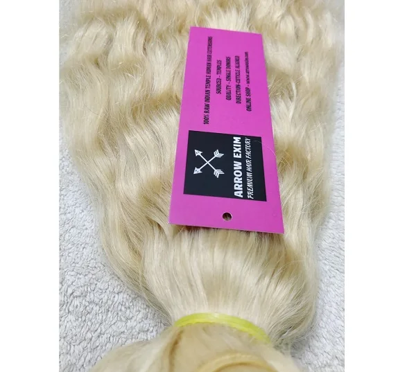 #613 Blonde Human Bundles Straight Blonde Extensions 100% Remy Weaves INDIAN Hair 100% Cuticle Aligned Hair Natural Black