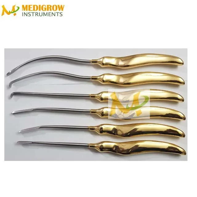 Major Rhinoplasty instruments set  Gold Plated  nose & plastic surgery instruments