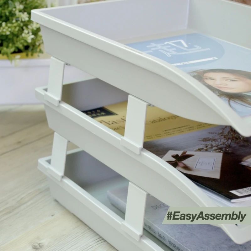 
A4 Paper File/Document Desktop Organizer-Beige 