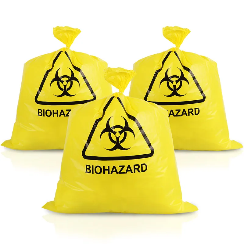 Factory Wholesale Plastic Disposable PP Biohazard Polypropylene Autoclave Bags With Temperature Indicator