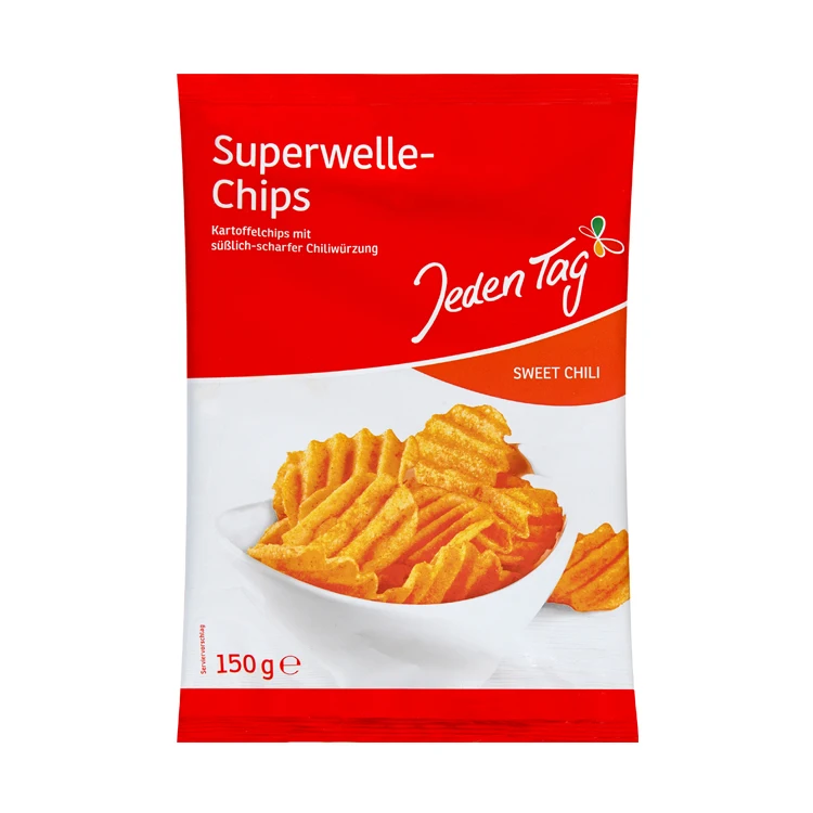 Contract Manufacturing Made in Germany Super Wave Sweet Chilli Chips 150g