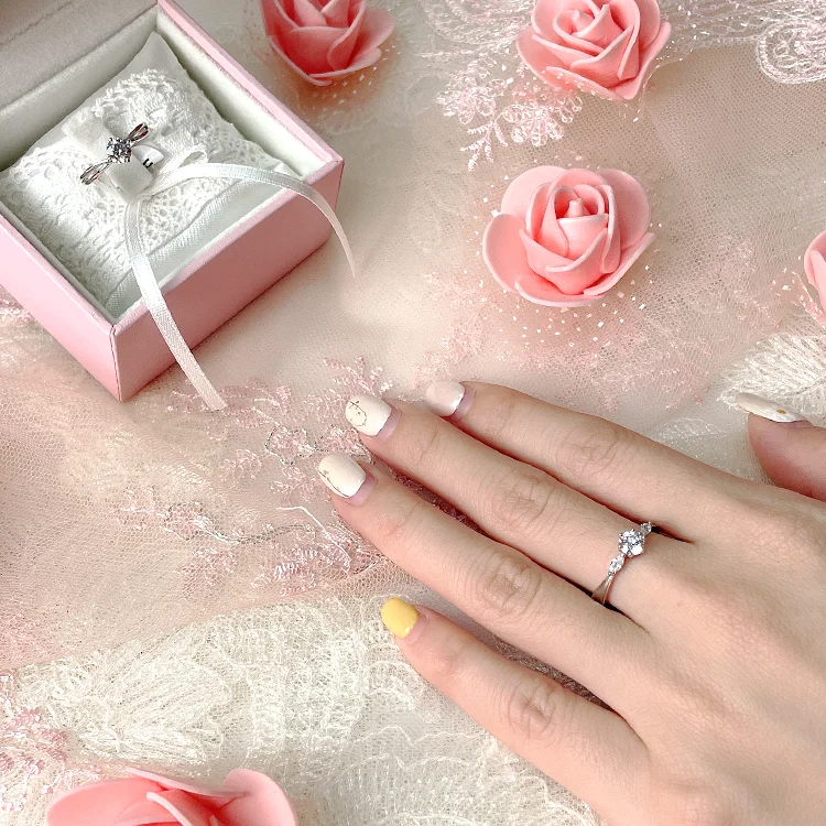 Sterling Silver 925 Rings Gentle And Beautiful