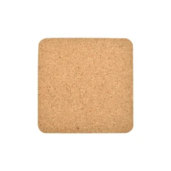 Wholesale Nature Color Blank Customized Square Drink Cork Placemats And Cork Coaster