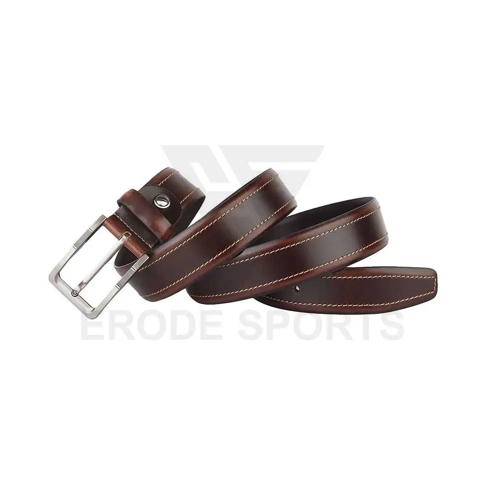 2022 Hot Double Sides PU Leather Reversible Belt for Men Black and Brown Dress Belt Rotate Buckle Belt