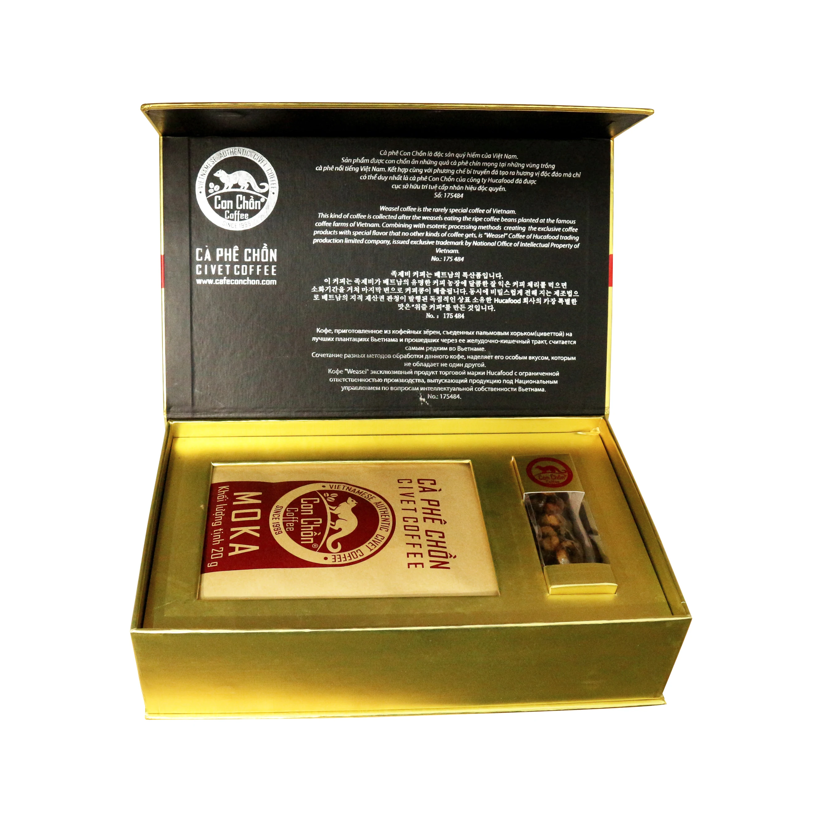 Премиум Мока цивета молотый кофе-средний жареный-Премиум качество из Вьетнама