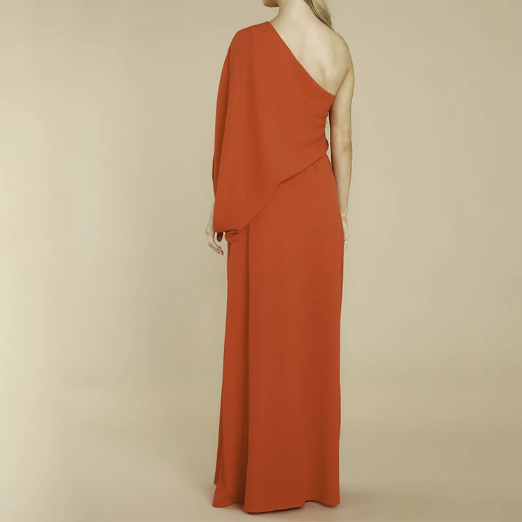 Fashion Red Casual Print O Neck Dress Elegant Women Summer Spring Ladies Woman Clothes Chiffon Long Maxi Party Dresses