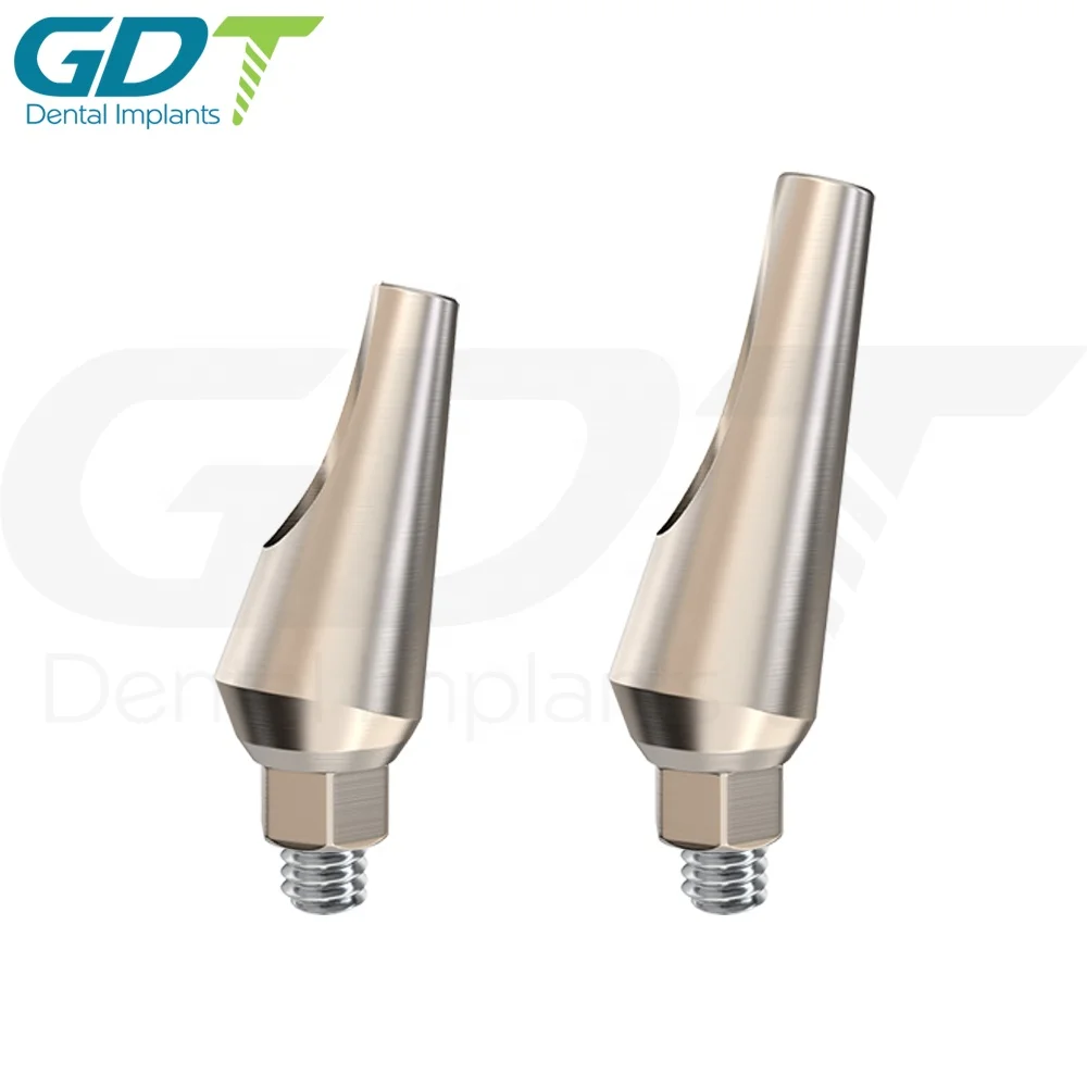 Titanium Angulated Abutment 15 degree Internal Hex 2.42mm Connection, Dental Implant