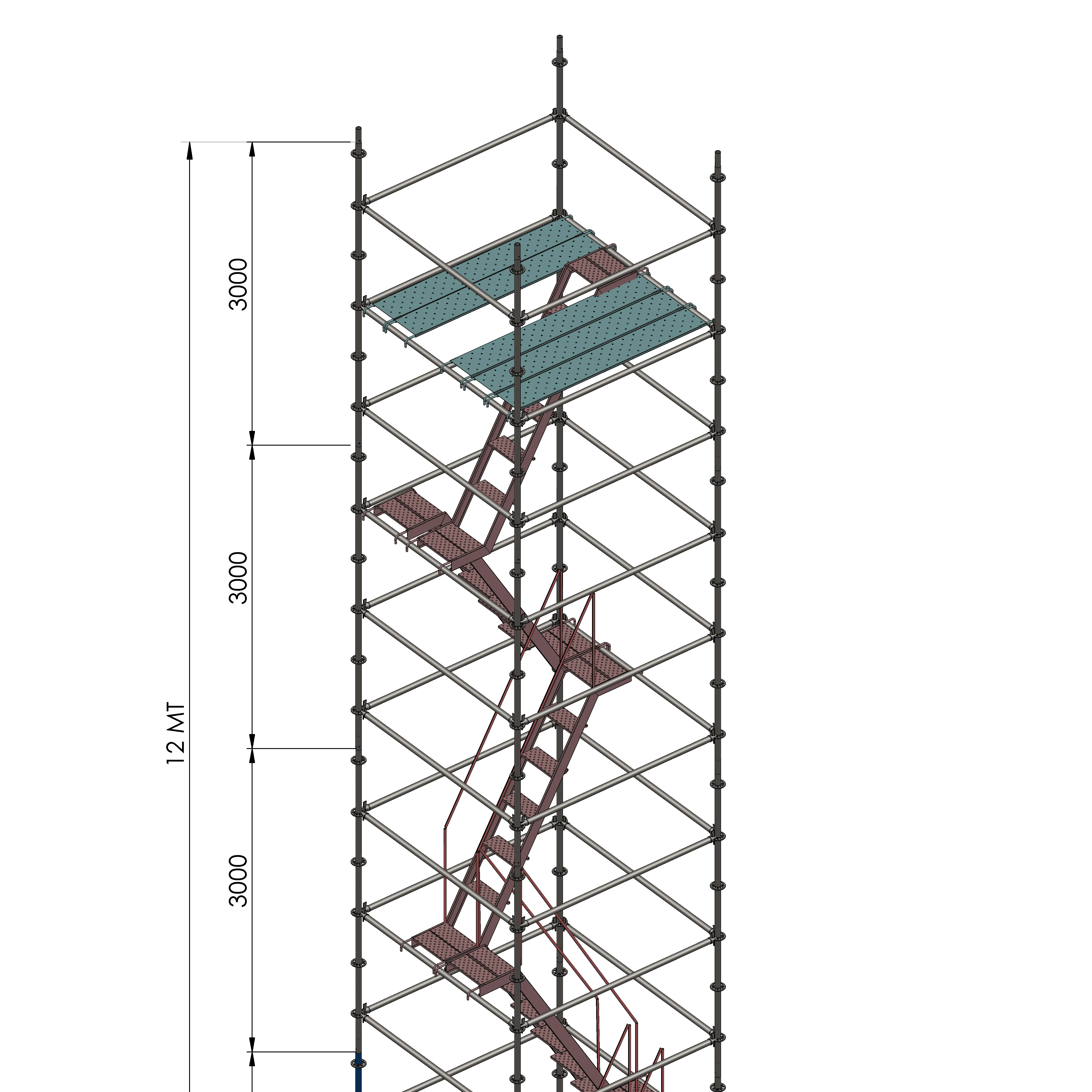 
Ringlock Type High Turkish Steel Galvanized Scaffolding Systems 