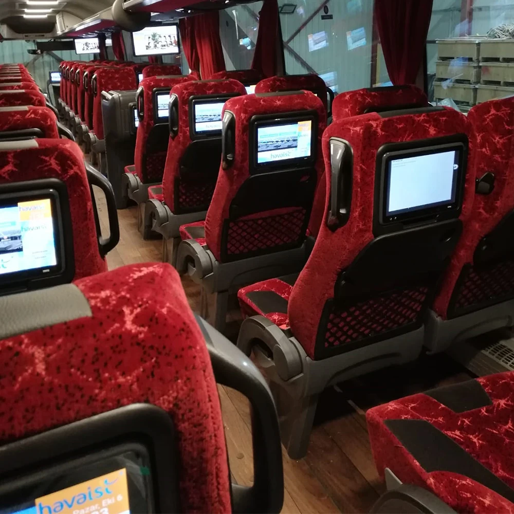 
High Quality Bus seat monitors with server for bus entertainment system 