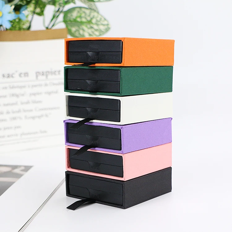 2022 Wholesale Custom Logo  printed storage Box Jewelry Luxury Transparent Jewellery Gift Packaging Boxes