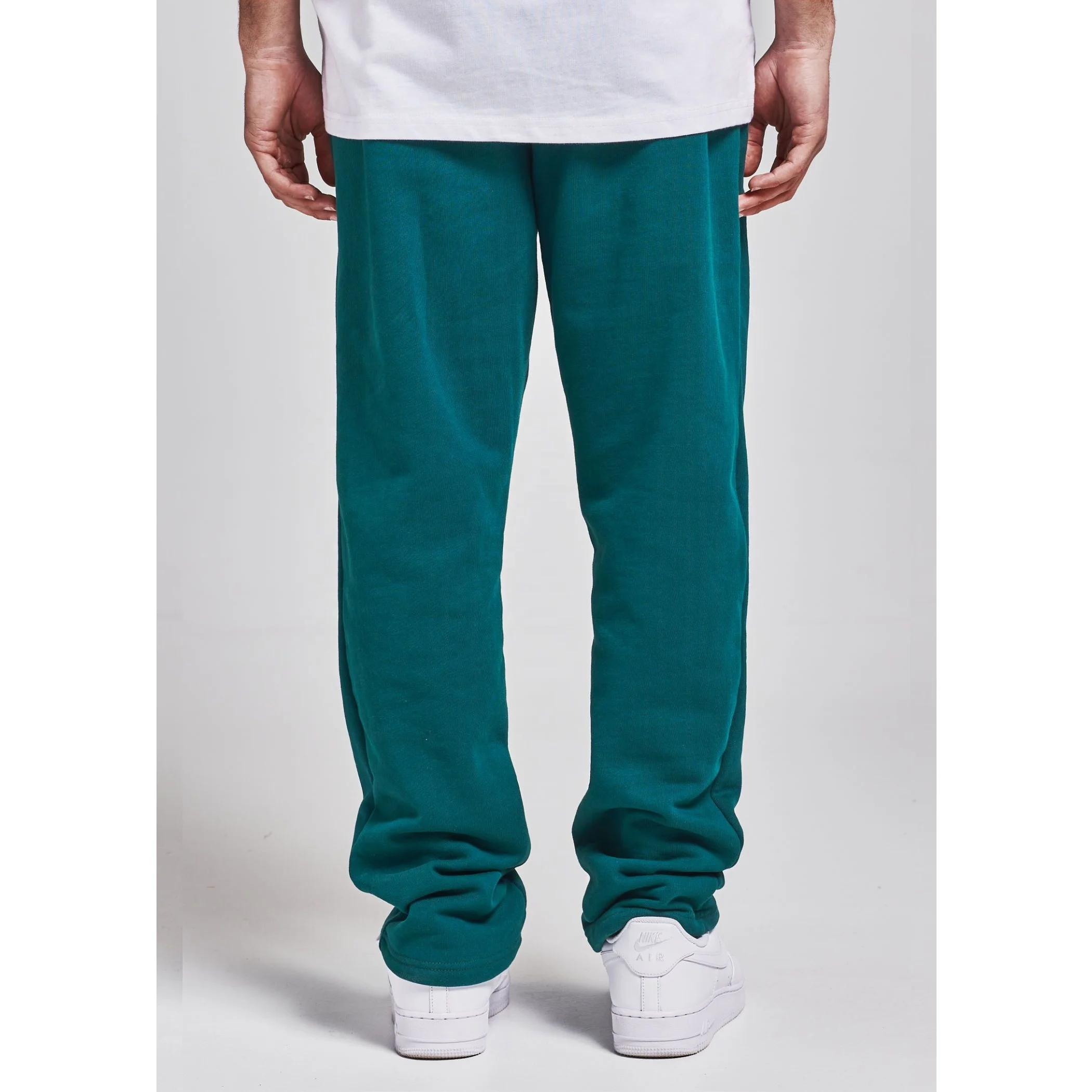 100% cotton French terry Sweatpants men Wholesale Oem Sweatpants Grey Straight Men Wide Leg Sweatpants For Men