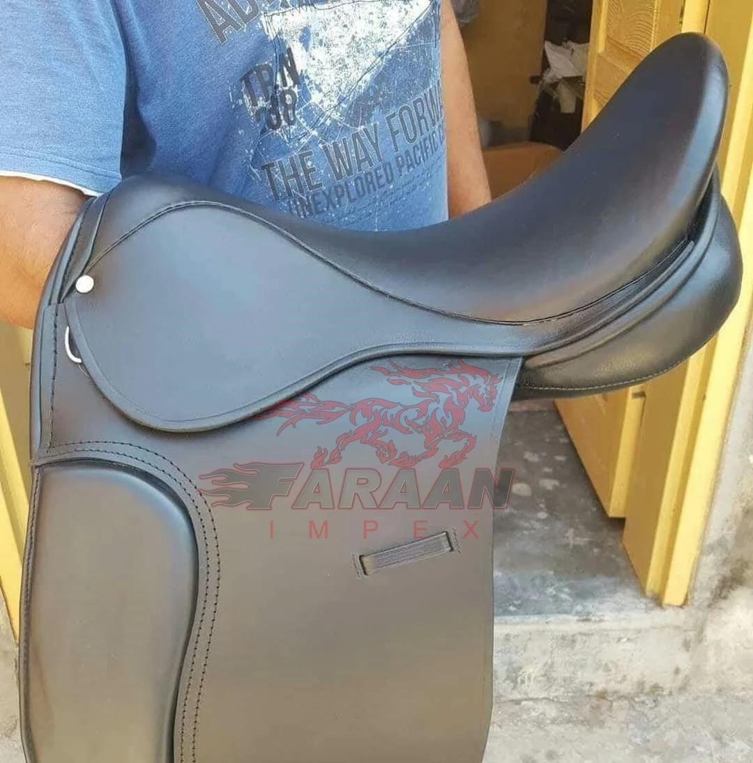 Synthetic Australian Saddle  Leather English Riding Horse Saddle Starter Kit Brown Saddle