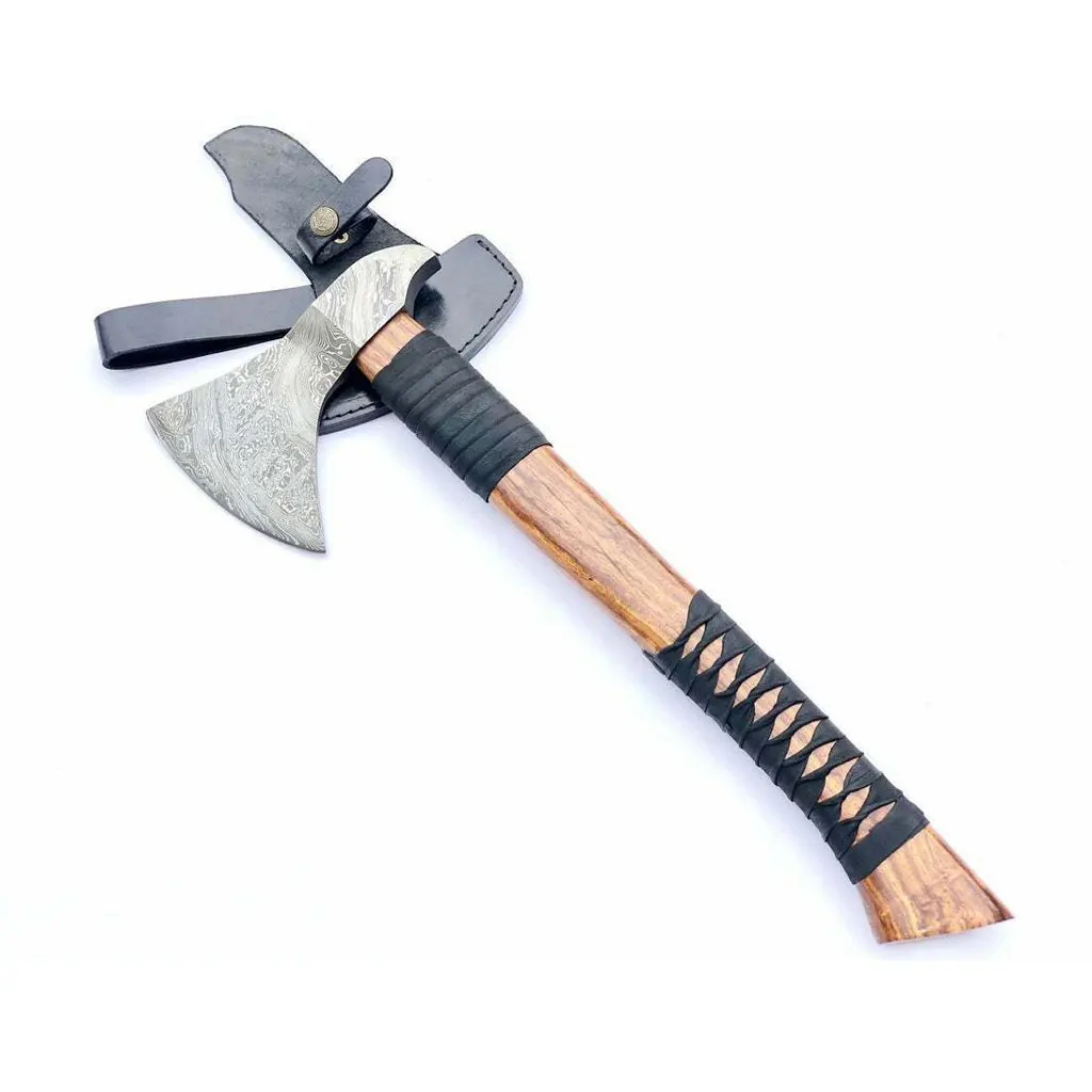 
AB 10 Axe Beautiful Viking Custom Handmade Twisted Pattern Damascus Hatchet /Tomahawk AXE 