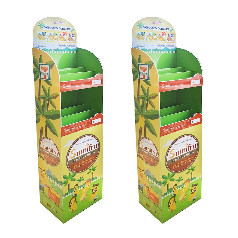 Настраиваемый Печатный гофрированный ПВХ картон для супермаркета POSM POP Display Standee