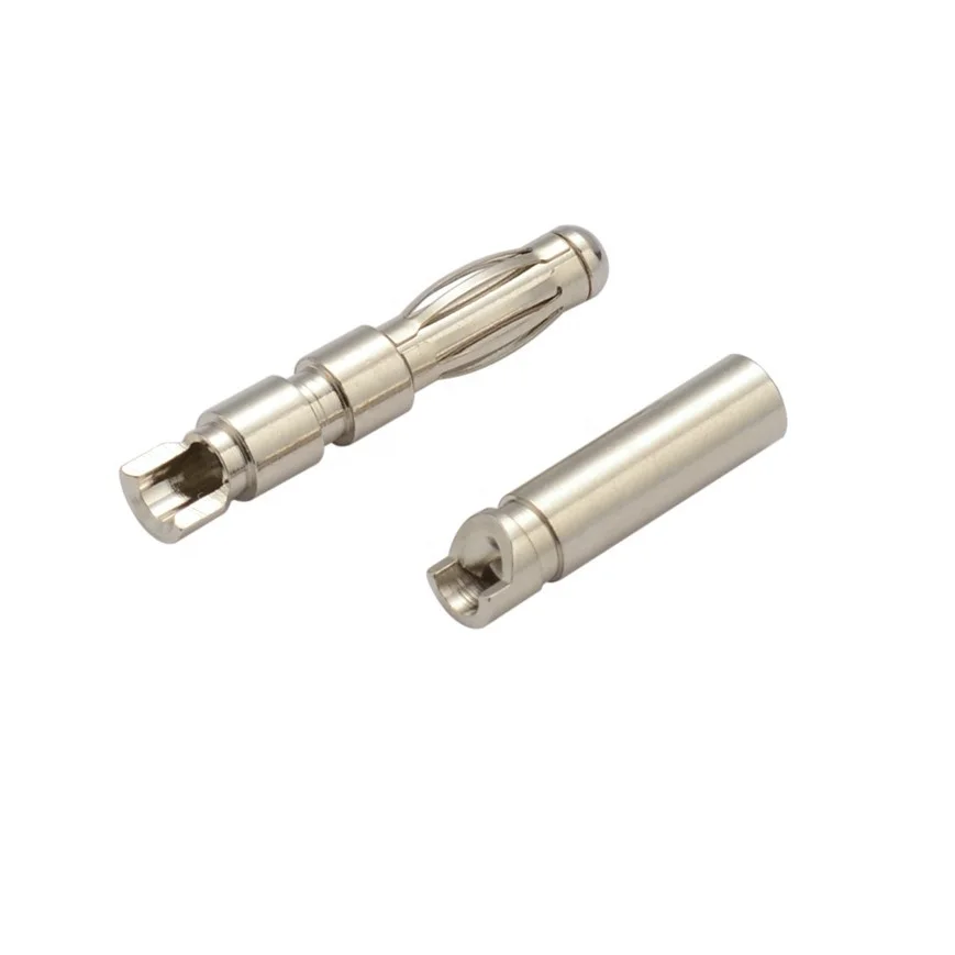 4mm Male Female Gender gold plated brass bullet Connector Banana Plug Jack