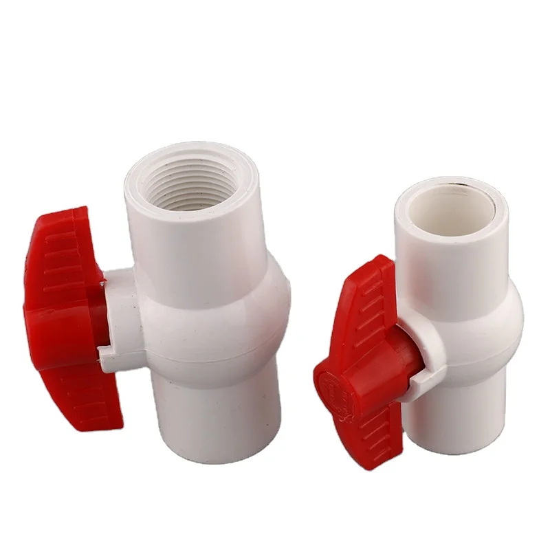 SAM-UK Original factory hot selling white plastic Ball Valve PVC With Female Thread