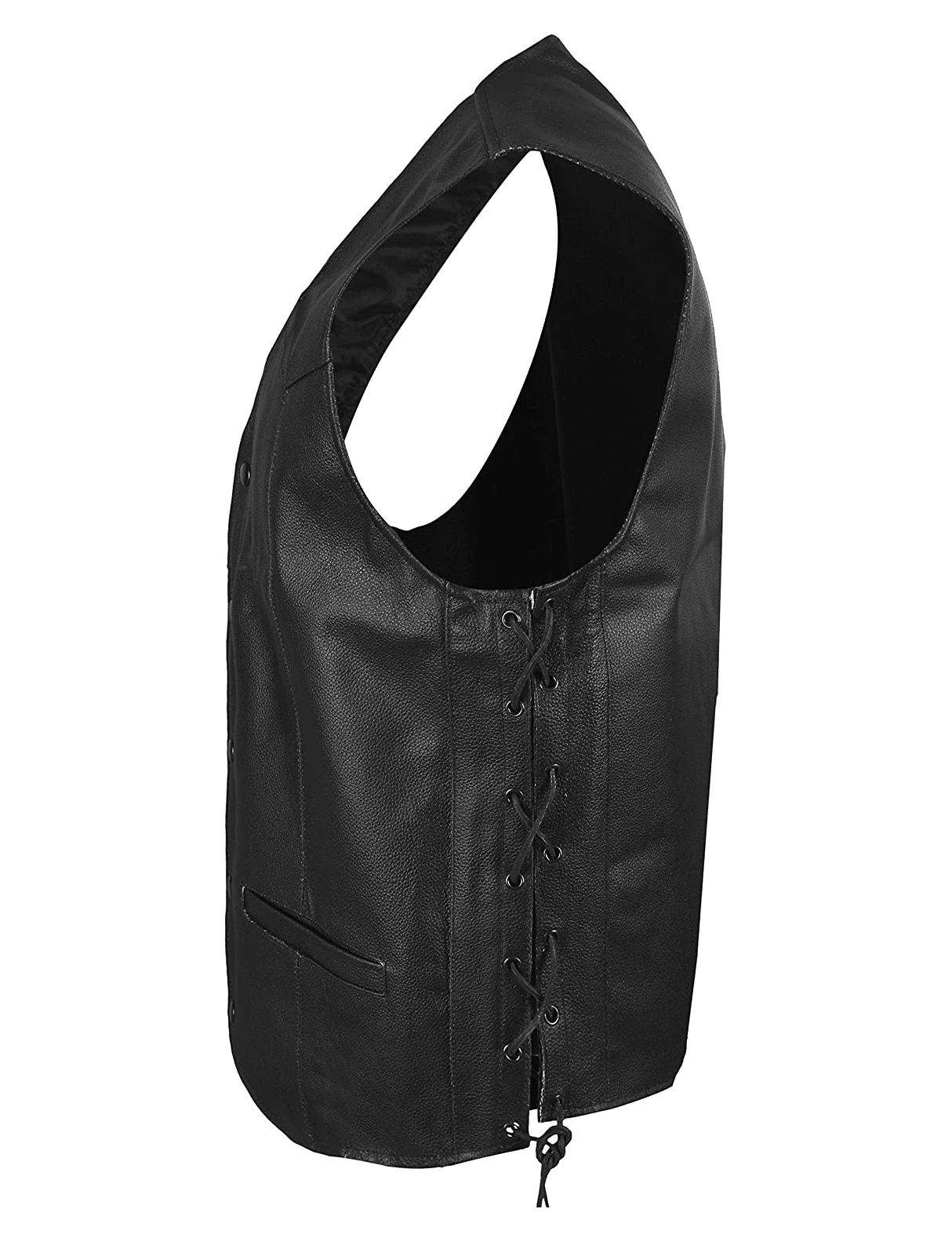 Genuine Hand made Leather Motorbike Vest New design Mens Biker Vest Cowhide Leather Vest