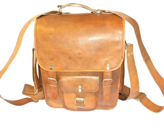 Genuine Custom Logo Large Canvas Backpack Men Women Boys Girls Cotton Lined Strap Chain Travel School Office College Use