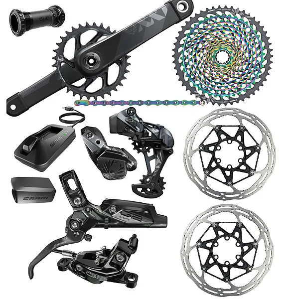 
NEW SRAMs XX1 Eagle AXS Groupset (1 x 12 Speed) (34T) (DUB Boosts) (170mm) (Wireless Electronic) 