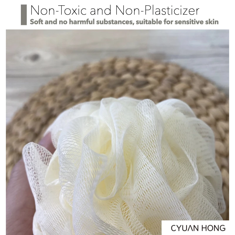 Bath Massage / Amazon Hot Sale Soft Touch Quick-Foaming Exfoliating Wash Body Bath Ball